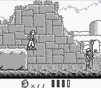 une photo d'Ã©cran de Tintin - Le Temple du Soleil sur Nintendo Game Boy